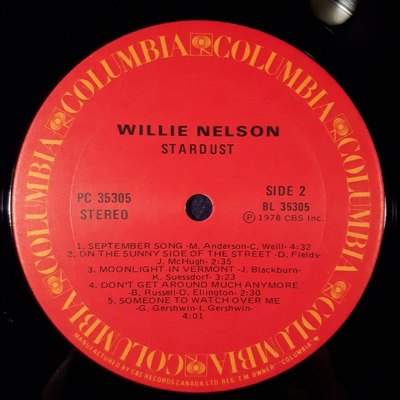 Willie Nelson - Stardust - Vinyl LP Record - Picture 4 of 4